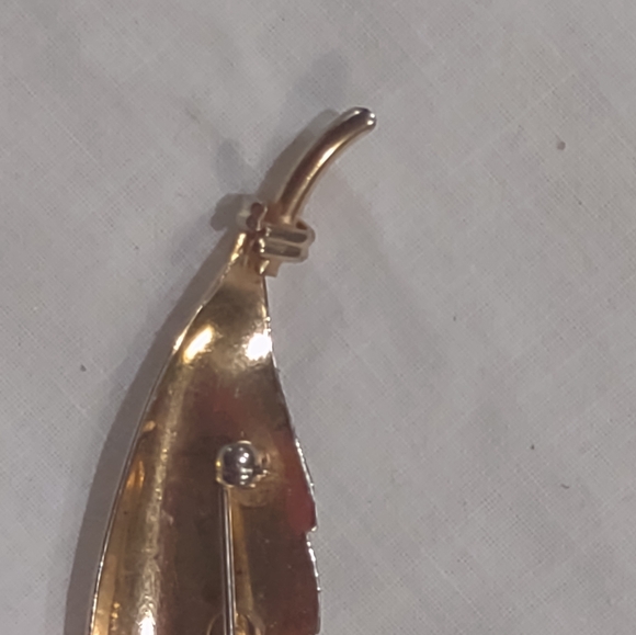 Giovanni vintage leaf brooch - Picture 10 of 15
